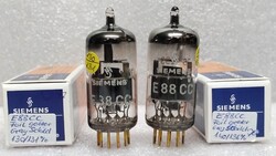 E88CC Siemens elektroncső, tesztelt, NOS, 2 darab, válogatott pár