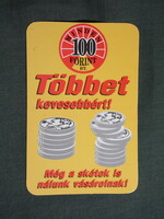Kártyanaptár,100 forint - os boltok,Pécs,Beremend,Villány,Pécsvárad,2003  (3)