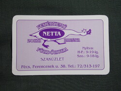 Kártyanaptár,Netta fehérnemű üzlet,Pécs,2003  (3)