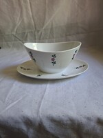 Bavaria porcelán szószos / mártásos tál. 8 X 20 cm. Hibátlan. Jelzett.