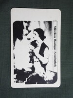 Kártyanaptár,Szombathely,Mészáros boutique ruházati üzlet,grafikai,női modell,1984  (licites)