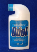 Retro Odol mouthwash and toothpaste bottle from the 70s
