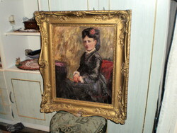 Szignózott olaj festmény