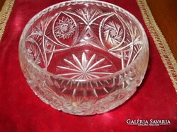 SZÉP, KRISTÁLY, RÉGI,SÚLYOS, VASTAG FALÚ KÍNÁLÓTÁL  NEM HASZNÁLT