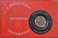 II. Rákóczi Ferenc 350. évforduló. Elsőnapi Veret