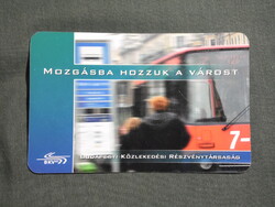 Kártyanaptár,Budapest,BKV közlekedési vállalat,Ikarus autóbusz,buszmegálló,2003  (3)
