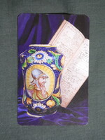 Kártyanaptár,Arany Kehely gyógyszertár,patika,Pécs,patika edény kerámia,2003  (3)