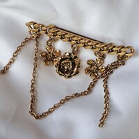 Aranyozott   bross  6 cm-es