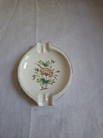 Hollóházi porcelán szegfű mintás hamutál. Hibátlan. Jelzett.