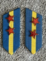 Munkásőr Parolin Törzscsoport közvetlen állomány Egységparancsnok 1 pár