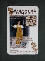 Kártyanaptár,Nagy Judit Galagonya népies jellegű ruházati üzlet,Pécs,női modell,2004  (3)