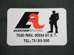 Kártyanaptár,Elektro áruház,Paks,2004  (3)