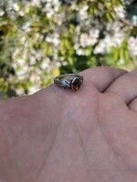 Női 925 Ezüst Borostyánköves Gyűrű! 54-es méret!