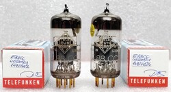 E88CC Telefunken elektroncső, NOS, tesztelt, 2 darab, válogatott pár