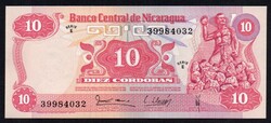 Nicaragua 10 cordobas UNC 1979