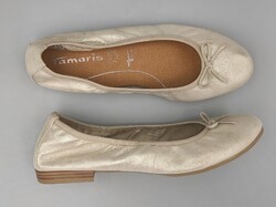 TAMARIS újszerű bőr balerina, 39 -es