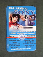 Kártyanaptár,Hi-Fi galéria műszaki üzlet,Pécs,Kaposvár,2004  (3)