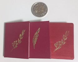 MÚZEUMI RITKASÁG: 1967-es Minikönyv SZETT (3 különböző variáns!) – Dunaújváros