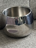 Olasz rozsdamentes duplafalú csésze, AMC Artdesign márka, 6 cm magas