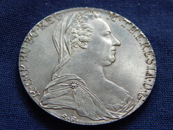 Ausztria 1 Tallér (Mária Terézia) 1780 SF modern másolat, nem ezüst