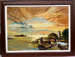 Fassel L'ousa Ferenc 50 x 70 cm  olajfestmény