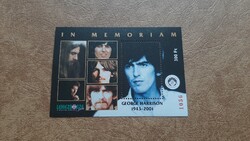 Emlékív 202 In Memoriam George Harrison  ** Kat: 1200 Ft