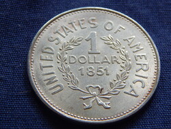 USA Indián fejes Dollar 1851 modern másolat, nem ezüst