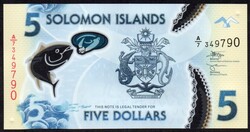 Salamon-szigetek 5 dollár polymer UNC 2023