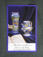 Kártyanaptár,Kamilla gyógyszertár,patika,Pécs,patikaedény,majolika,2004  (3)