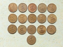 Csehszlovákia 16 db Különböző Érme 20 Haller Halierov 1975-1989