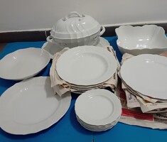 Herendi fehér étkészlet, 6 személyes