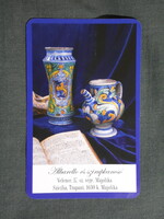 Kártyanaptár,Elixír gyógyszertár,patika,Pécs,patikaedény,majolika,2004  (3)