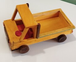 Fa játék, autó - fából készült játék teherautó 24 cm hosszú