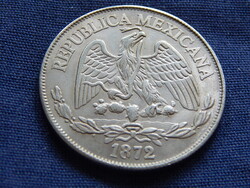 Mexico 1 Peso 1872 modern másolat, nem ezüst