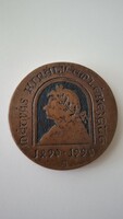 Mátyás király bronz plakett – heraldikai díszítés