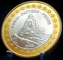 Svájc 2003 próba 1 euró A01B3