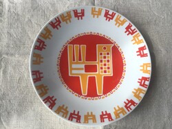 Zsolnay porcelán falitányér Nádor Judit