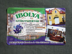 Kártyanaptár,Ibolya gyógyszertár,patika,Berettyóújfalu,2008  (3)