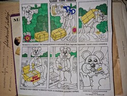 1979, ritka egy oldalas képregény, a Gabi Fluor fogkrém melléklete volt