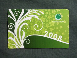Kártyanaptár,Totó Lottó szerencsejáték,2008  (3)