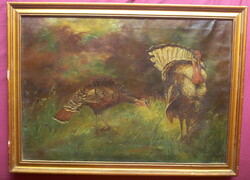 Pulykak  olaj festmeny