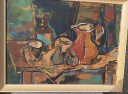 Sarkantyú Simon: Csendélet  1966