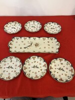Zsolnay "Főnix" – Elegáns 7 részes szendvicses készlet**