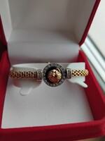 Arany 14k kétszínü karlánc 15.7 gr