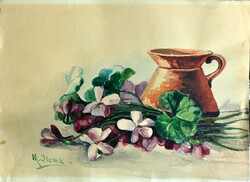Ilona aquarelle festmeny