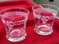 Omnia 40/Douwe Egberts retro reklám kávés poharak, limitált