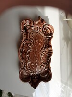 Schütz Cilli kerámia falidísz, rokokó stílus