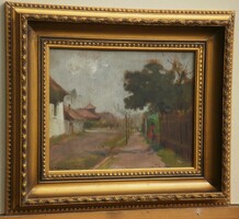 (N) Cs. Farkas Lőrinc (1898 - 1966) : Utcarészlet