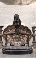 Antik Bronz Szobor - Női Akt