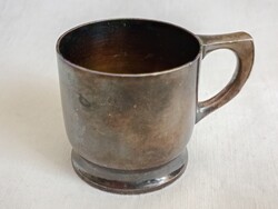 Alpakka alpaka alpacca csésze bögre kupica 5cl Original Wellner - antik ezüstözött